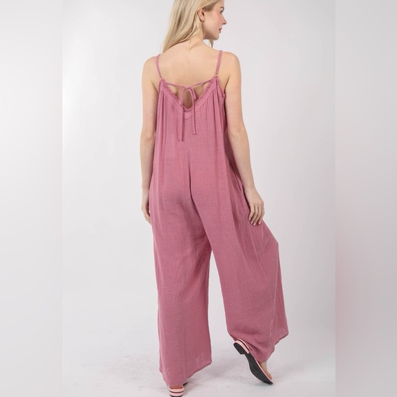 Blissful Pink Jumpsuit- LAST ONE - Picture 4 of 5